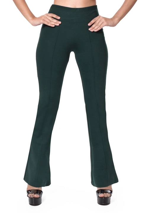 Bottle Green Bell bottoms pants for women uploaded by Prince Enterprises on 6/14/2023