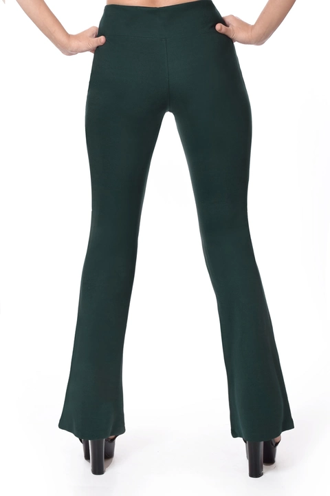 Bottle Green Bell bottoms pants for women uploaded by Prince Enterprises on 6/14/2023