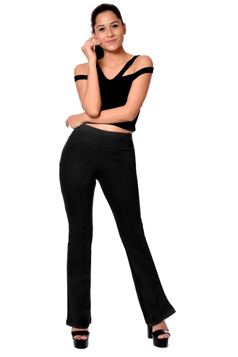 Black Bell bottoms pants for women uploaded by Prince Enterprises on 6/14/2023