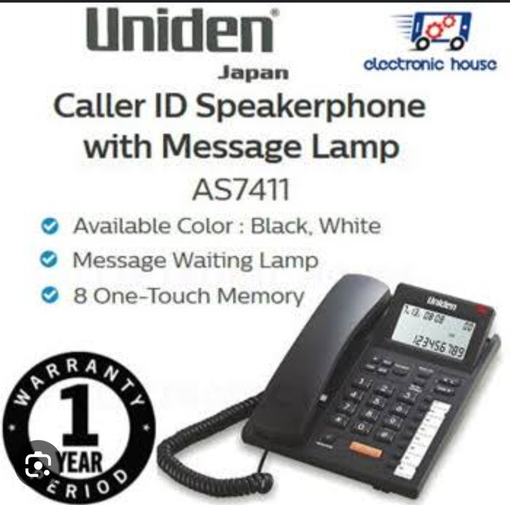 UNIDEN AS7411 Black Corded Landline Phone uploaded by Shaksham Inc. on 6/14/2023