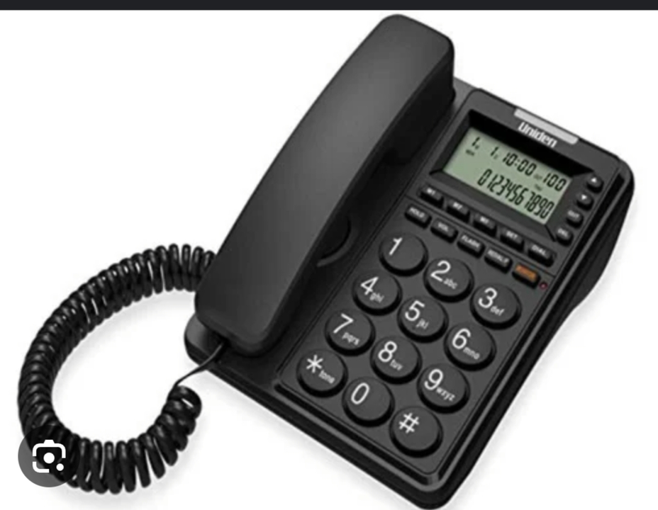 UNIDEN CE6409 Black Corded Landline Phone with Speakerphone & Caller ID FSK/DTMF uploaded by Shaksham Inc. on 6/14/2023