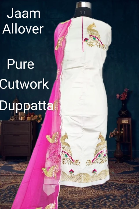 Jaam Allover with pure cutwork dupatta  uploaded by business on 6/14/2023