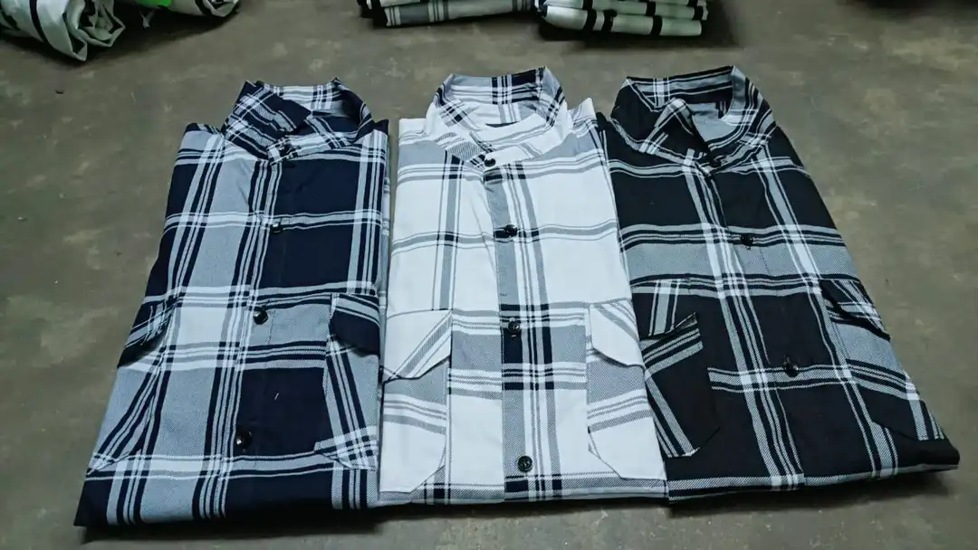 Cotton wash chack shirt (L.xl) uploaded by Men fashion stylist on 6/14/2023