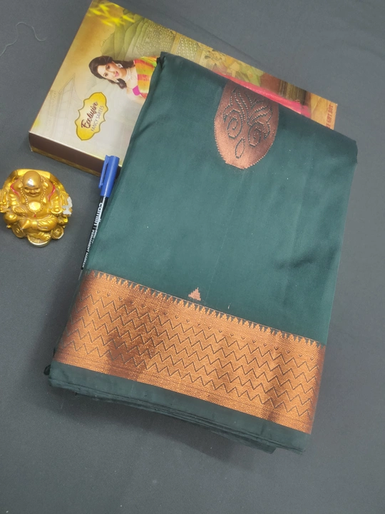 Kanchi soft silk sarees uploaded by P.A.K TEX on 6/14/2023
