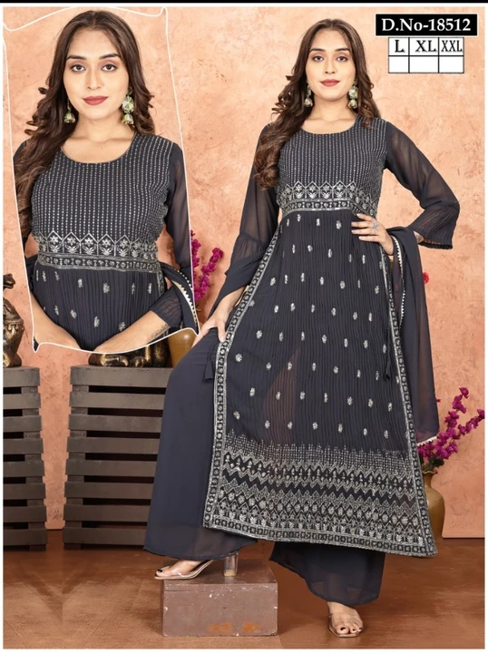 Nayra kurti with sharara and duppatta  uploaded by BHATTAD TEXTILE AGENCY  on 6/14/2023