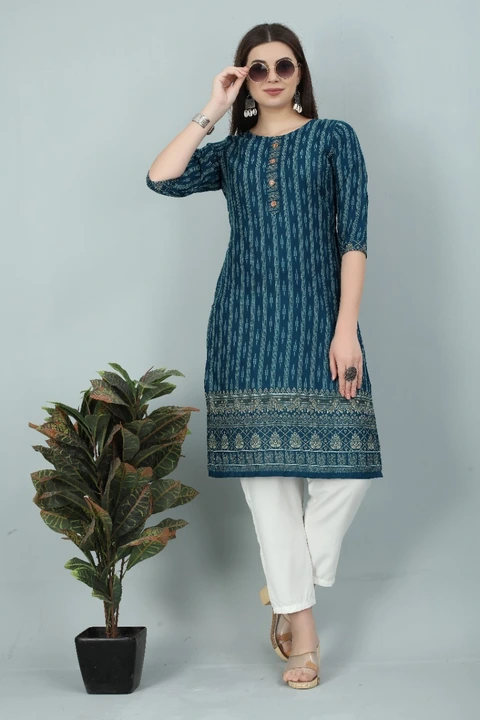 Cotton kurti  uploaded by Prasha fashion house on 6/14/2023