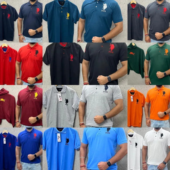 Us polo tshirt  uploaded by Patel knitwear on 6/14/2023