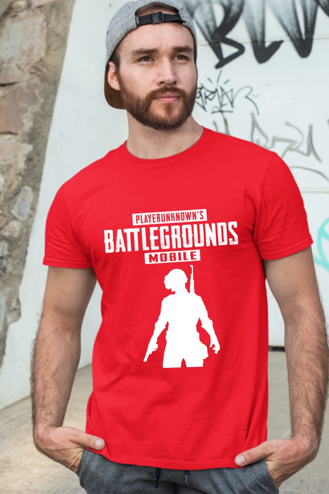 Cotton Blend PUBG Tshirt For Boys And Men's  uploaded by Dev Printing Solution on 6/14/2023