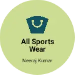Business logo of All sports wear @mainufuturer