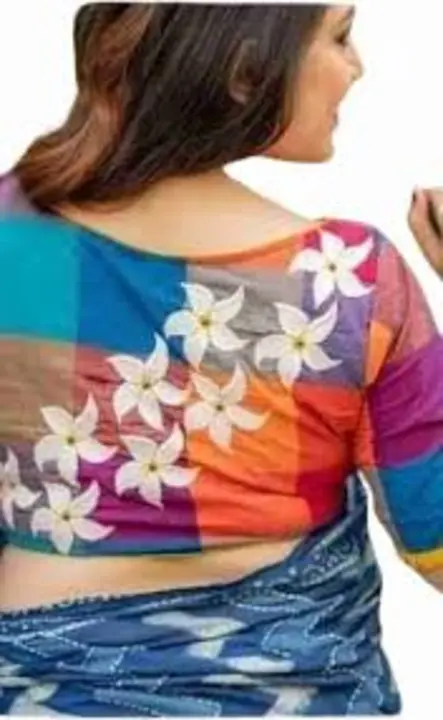 Embroidery work blouse cotton Boat neck  uploaded by RUPAM FASHION on 6/14/2023