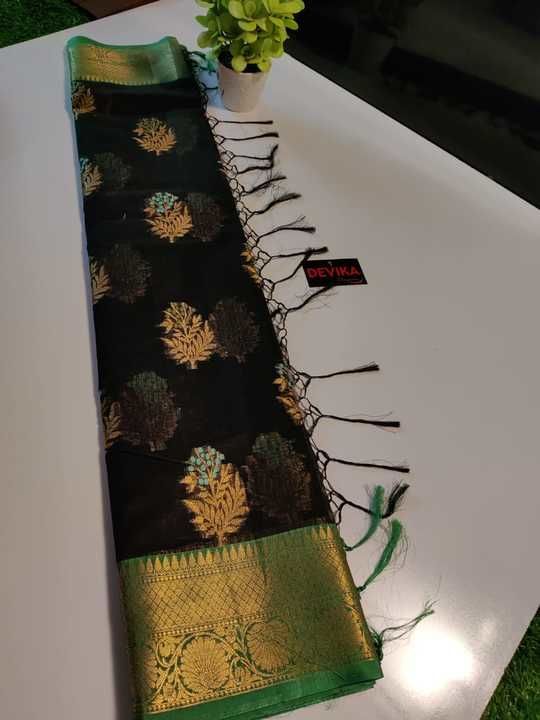 Post image Kota quality with antic weaving &amp; designer blouse
 mrp-2020+$ tan
9885979747