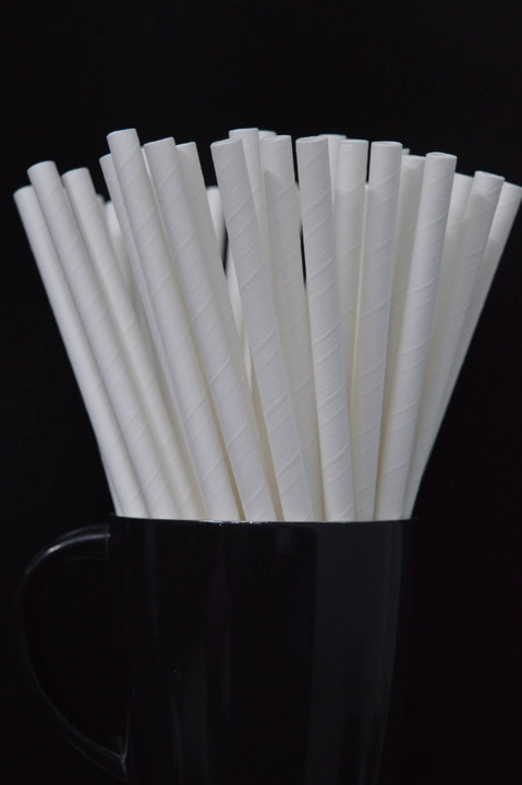 Bio-Degradable Paper Drinking Straws (White) (8mm) - 50Pcs Pack uploaded by business on 6/14/2023