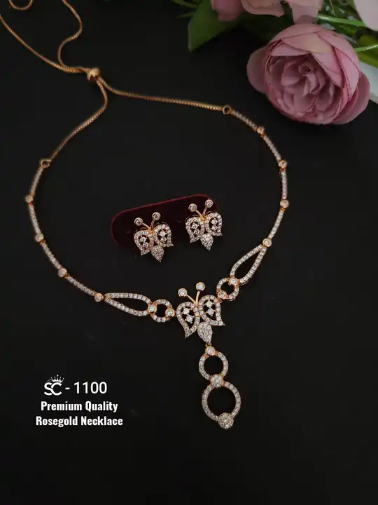 🎀🎀🎀 *Rosegold / Rhodium  Necklace* 🎀🎀🎀 uploaded by business on 6/14/2023