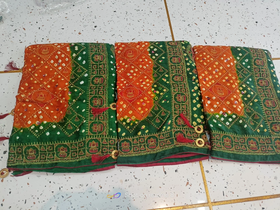 Gaji silk sarees uploaded by business on 6/14/2023