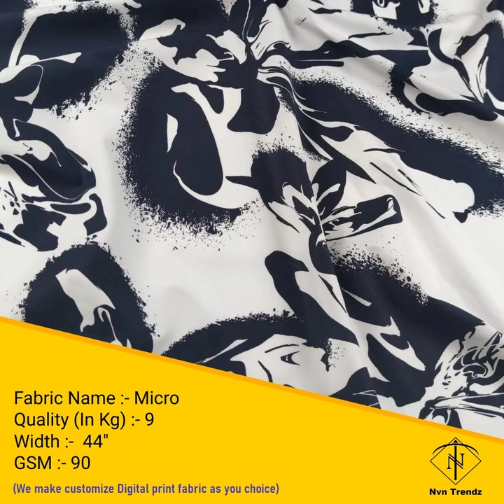 Micro digital printed fabric  uploaded by Nvn trendz on 6/14/2023