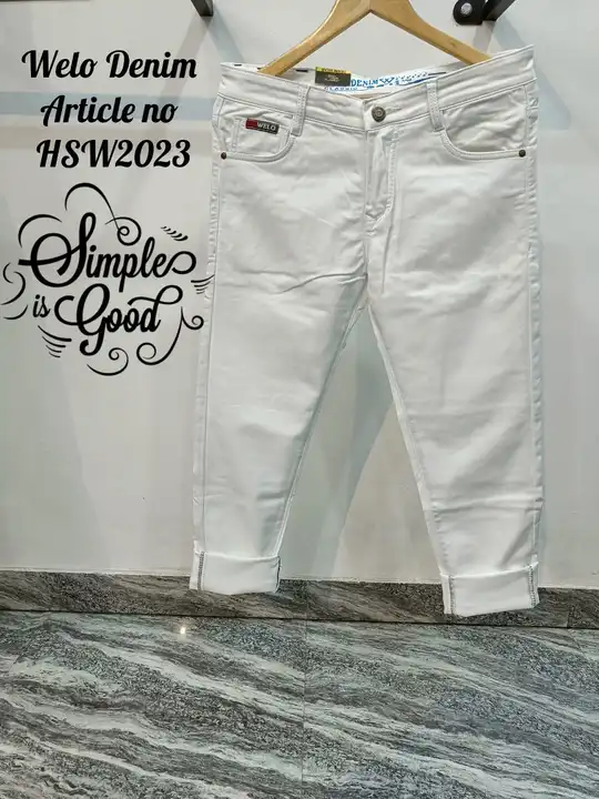 NEW ARTICLE 

*WELO DENIM 

*BRAND FIT* 👈👈

*COTTON BY COTTON MILL MADE FAB*

*SOFT HAND FEEL*

*C uploaded by Welo denim man's wear on 6/14/2023