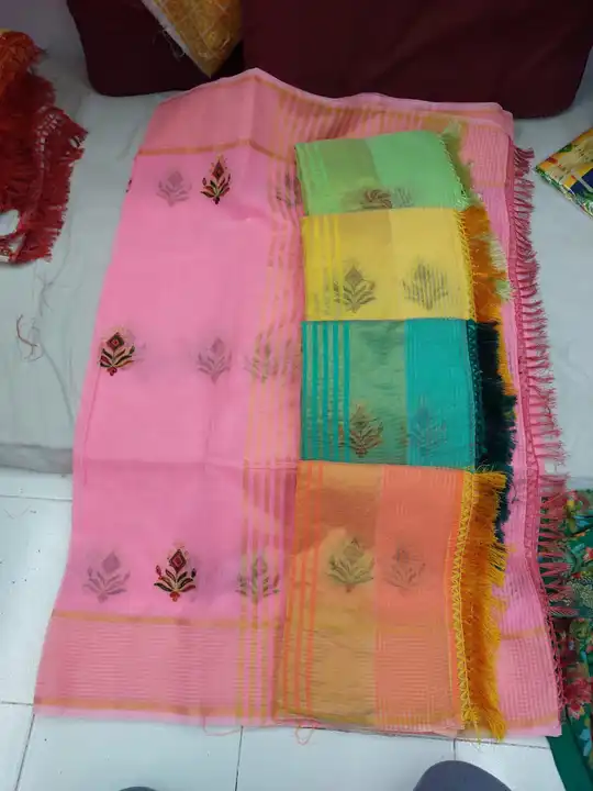 Cotton net  work saree  uploaded by N K SAREES  on 6/15/2023