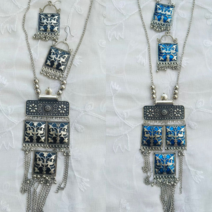 Meenakari necklace  uploaded by Affordable earrings collection  on 5/28/2024
