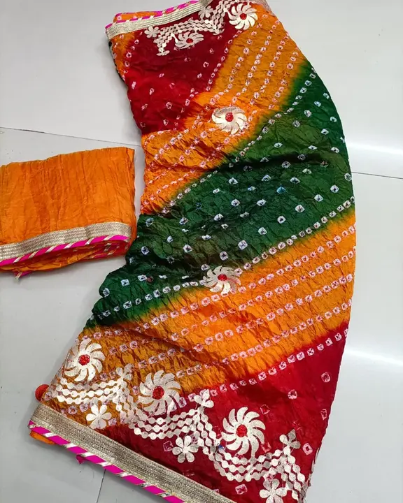 Product uploaded by Jaipuri wholesale gotta patti kurtis nd sarees on 6/15/2023
