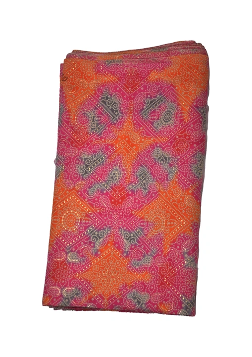Bandhani Printed Muslin Printed Fabric - MC0113A uploaded by Studio Lcx Fashion Pvt. Ltd. on 6/15/2023