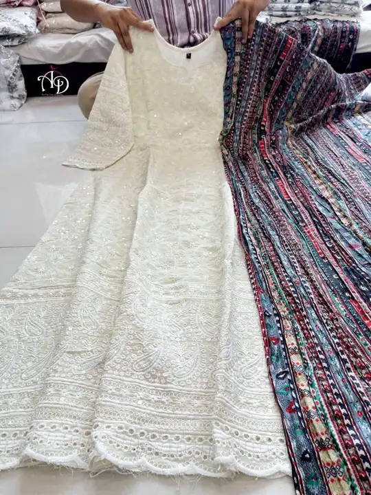 Sj1406   chikankari suit uploaded by GS Traders on 6/15/2023