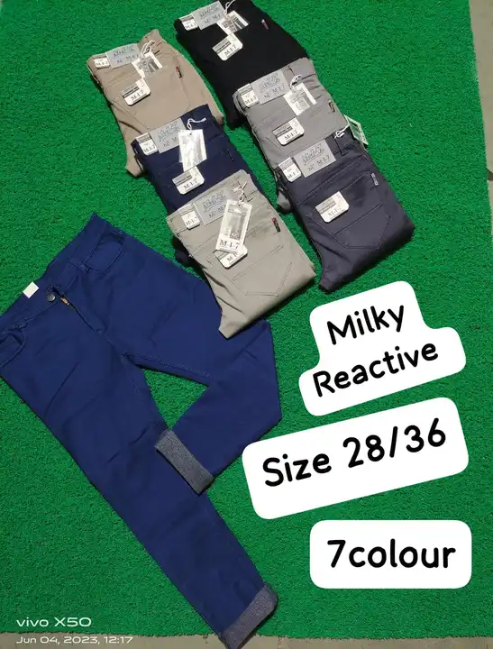 Mens Reactive Milky Jeans uploaded by business on 6/15/2023