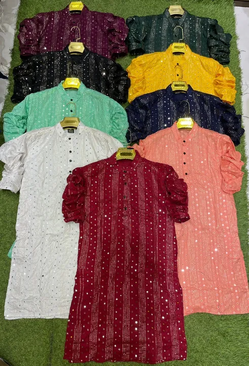 Lucknowi special Kurta 6 se 10 Design Size : M - L uploaded by Jagwar Clothing on 6/15/2023