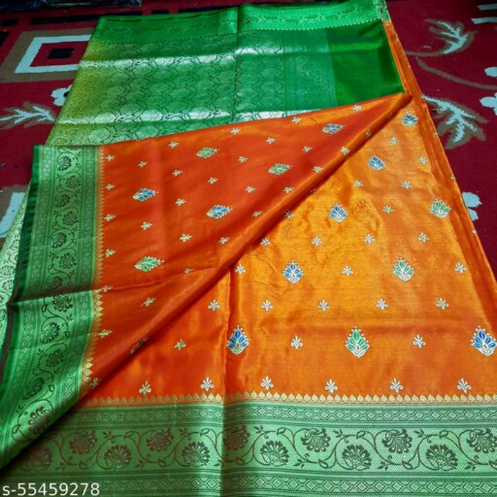 Banarasi satin silk saree  uploaded by Saree udyog on 6/15/2023