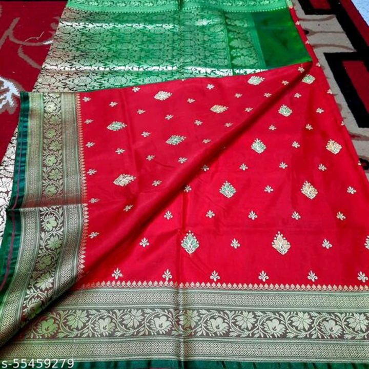 Banarasi satin silk saree  uploaded by business on 6/15/2023