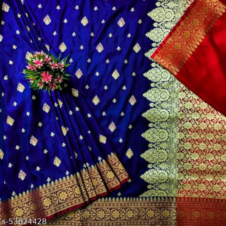 Benarasi satin silk saree  uploaded by Saree udyog on 6/15/2023