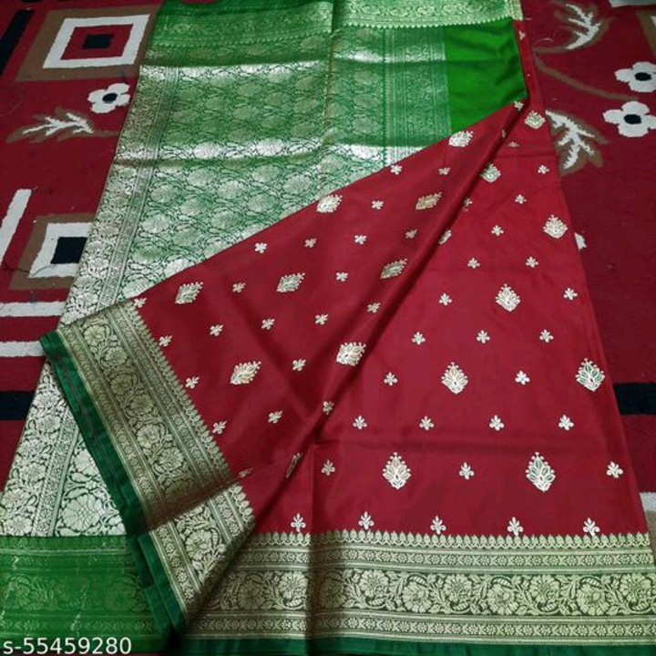 Banarasi satin silk saree  uploaded by Saree udyog on 6/15/2023