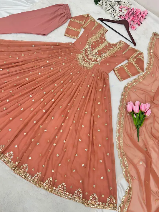 *ZSR-3021* ❤️👌

👉👗💥*Launching New Designer Party Wear Look Gown, Bottom and Dupatta in Fully Hea uploaded by A2z collection on 6/15/2023
