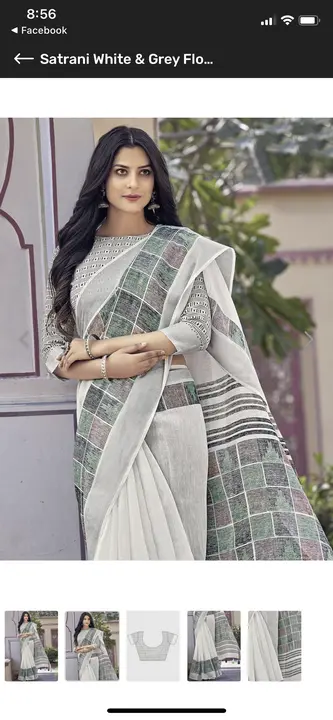 Linen Digital printed SLinen Digital printed Saree uploaded by Bhakti Textiles on 5/19/2024