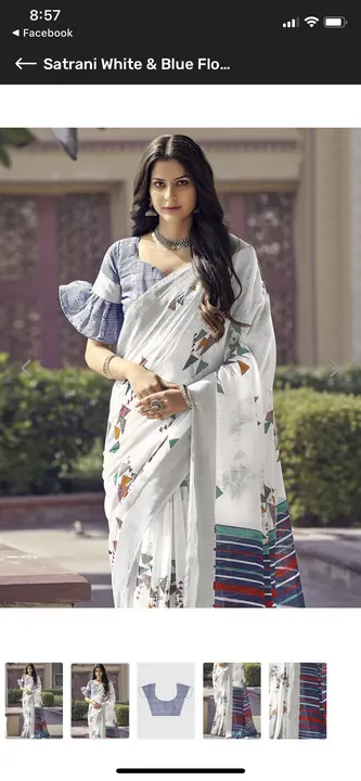 Digital Printed Linen SDigital Printed Linen Saree uploaded by Bhakti Textiles on 6/15/2023