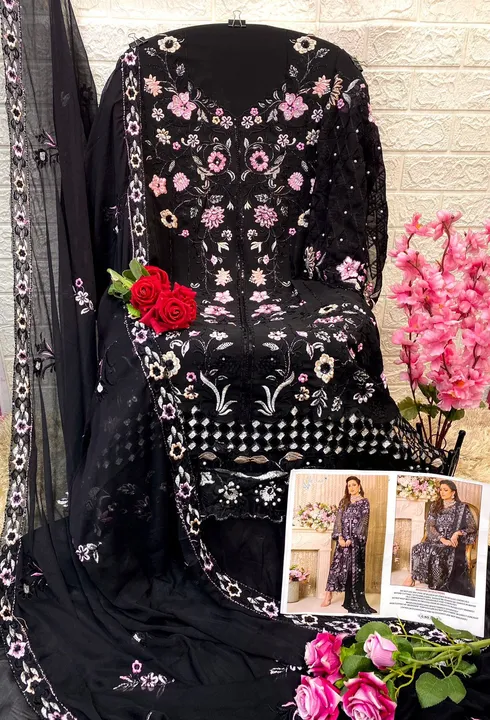 Elaf Georgette heavy pakistani dress uploaded by ELAF FASHION on 6/15/2023