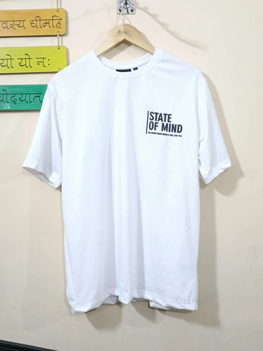 White oversize T-shirt 190+ GSM  uploaded by SCRIPTED  on 6/15/2023