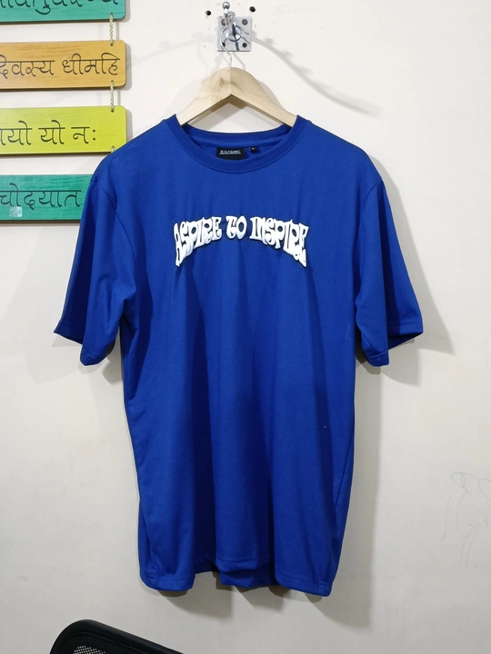 Royal blue oversize T-shirt 190+ GSM  uploaded by SCRIPTED  on 6/15/2023