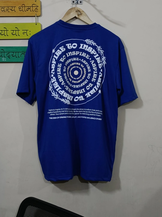 Royal blue oversize T-shirt 190+ GSM  uploaded by SCRIPTED  on 6/15/2023