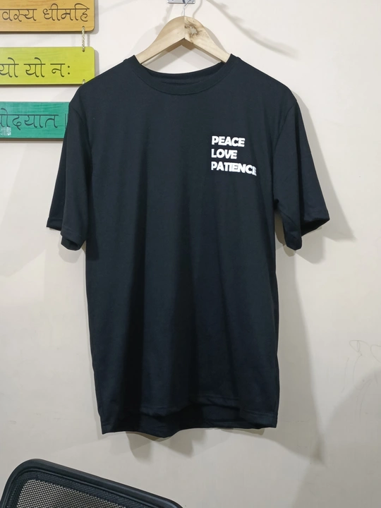 Black oversize T-shirt 190+ GSM  uploaded by SCRIPTED  on 6/15/2023