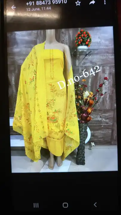 Yellow Designer Suit and Dress Material  uploaded by Zuberiya Global on 6/15/2023