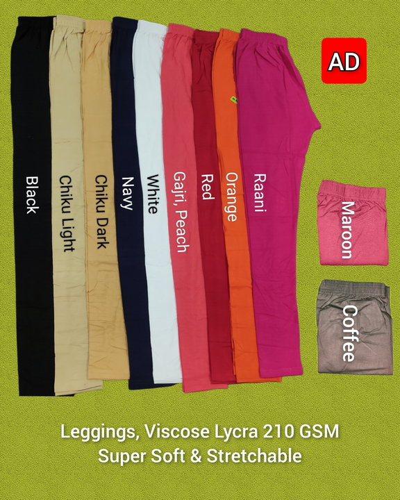 Viscose Lycra Leggings uploaded by A D Trading Company on 6/15/2023