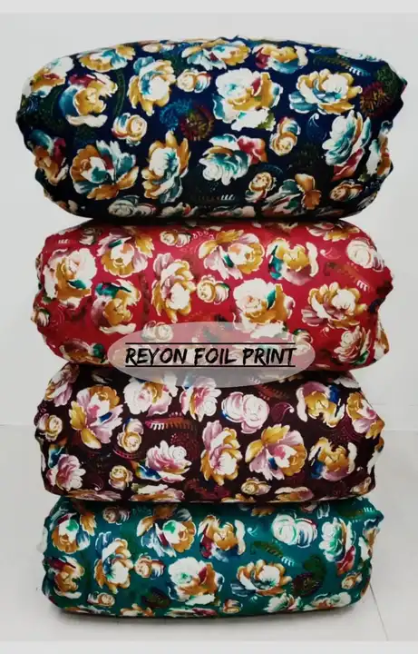 Rayon Foil Print Fabric  uploaded by Studio Lcx Fashion Pvt. Ltd. on 6/15/2023