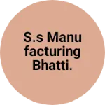 Business logo of S.S Manufacturing Bhatti.