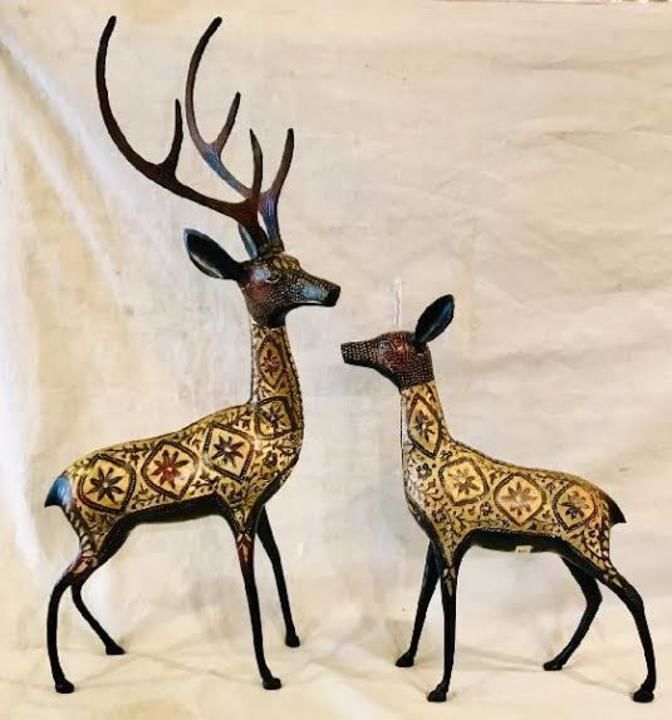 Brass Deer showpiece uploaded by Om handicraft on 3/14/2021