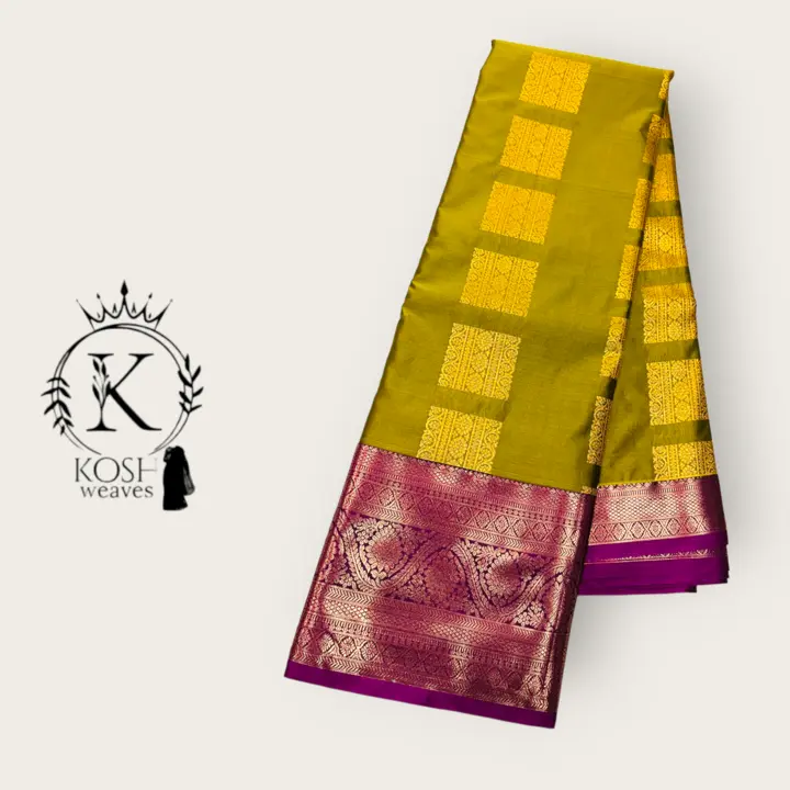 Semi kanchi Butta Silk saree  uploaded by Kosh Weaves on 6/15/2023