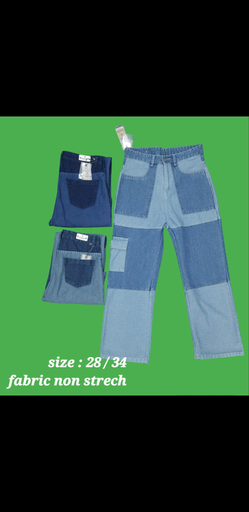 Non streach denim ladies jeans size 28se34 uploaded by SR CREATION on 6/15/2023
