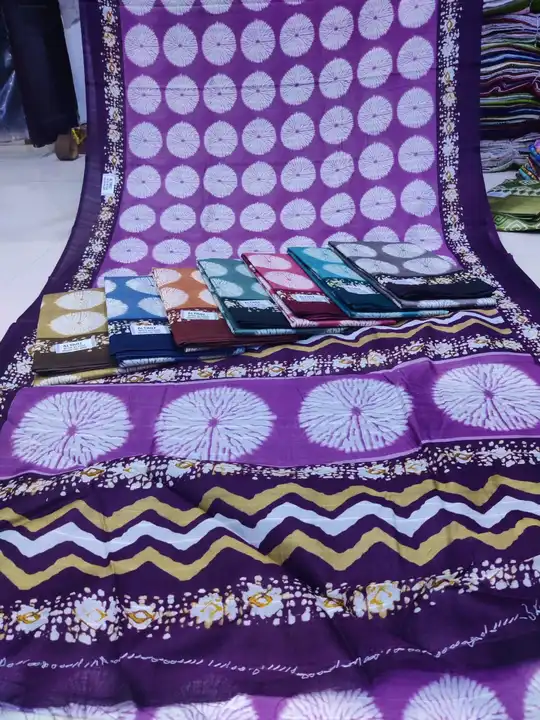 Cotton silk saree with blouse  uploaded by SHV Sh handloom on 6/15/2023