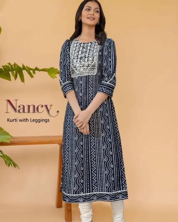 NANCY KURTI WITH LEGGINGS uploaded by business on 6/15/2023
