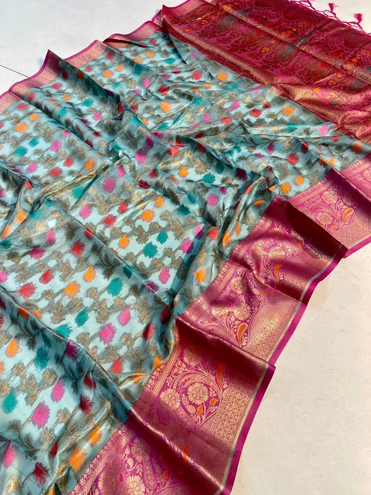 New Fresh Arrival 

Kanchipuram Silk Saree Rich Pallu & Jacquard Blouse !!

*Price 800 free ship*😍
 uploaded by Miss Lifestyle on 6/15/2023