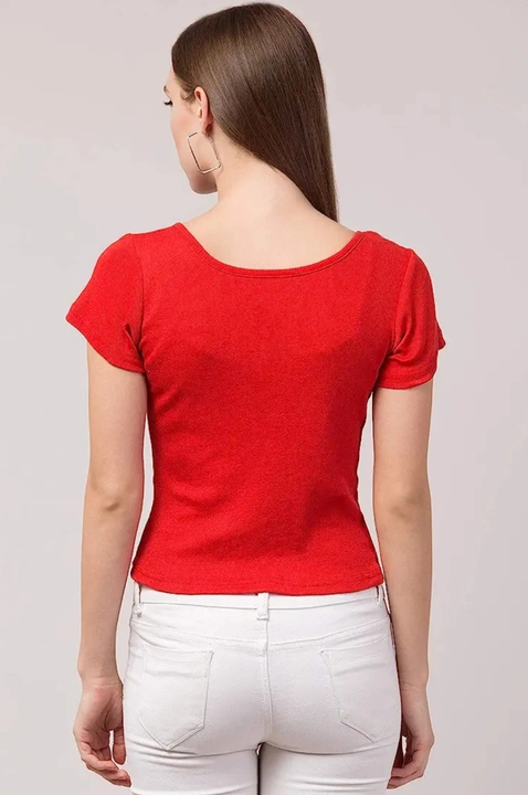 Front button round neck top uploaded by Karn cloth house on 6/15/2023